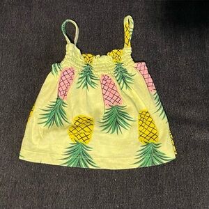 Carter's Yellow and Pink Tropical Tank Top